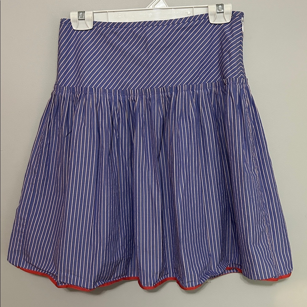 J. Crew Purple Stripped Skirt